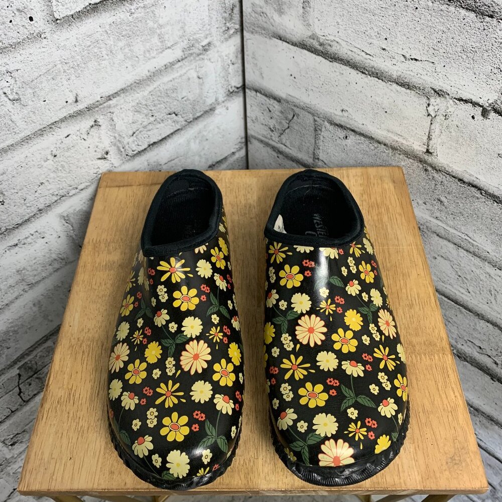 Western Chief Garden Clog Women's 7 Flowers Petal Party Waterproof Rain Slip On